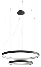 Závesné LED svietidlo Rio 2 55/78, 2x LED 80w, 3000k, b