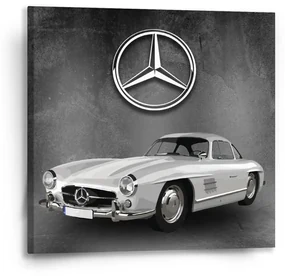 Sablio Obraz Mercedes-Benz 300 SL Sivé pozadie - 50x50 cm