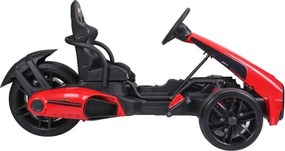 LEAN CARS Dobíjacia motokára CH9939 Červená