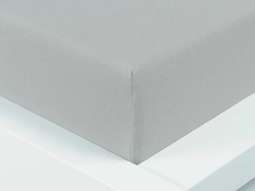 XPOSE® Jersey plachta Exclusive na vysoký matrac - svetlo sivá 180x200 cm