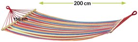 Hojdacia sieť XHMK 200x150 cm - farebné pásy