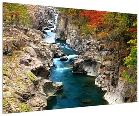 Obraz tečúceho čistého potoka (90x60 cm)