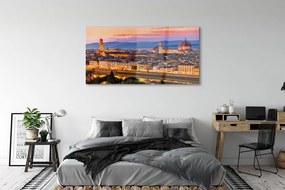 Obraz na akrylátovom skle Italy panorama noc katedrála 140x70 cm