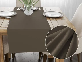 Biante Zamatový behúň na stôl SV-031 Hnedá khaki 35x120 cm