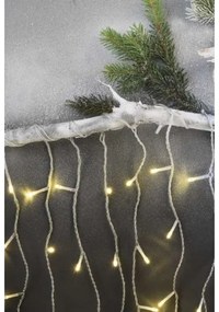 LED Vianočná vonkajšia reťaz 300xLED/8 módov 10m IP44 teplá biela + diaľkové ovládanie