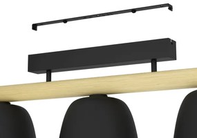 Eglo 43738 - Prisadený luster SHERBURN 3xE27/40W/230V