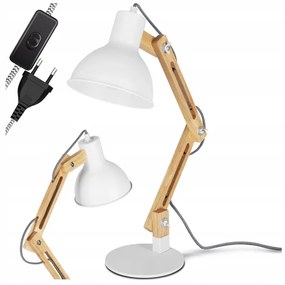 Stolová lampa 1xE27/40W/230V biela