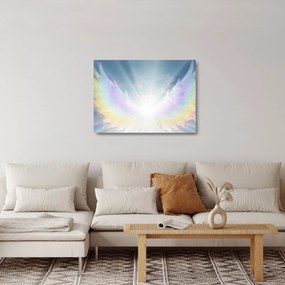 Sklenený obraz - Anjelská aura (70x50 cm)