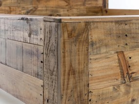 furniture-nabytek.cz - Masívna posteľ Havelock z recyklovanej borovice, lakovaná, hnedá