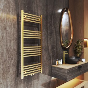 Gamma Simple, vykurovacie teleso 500x1200 mm, 487 W, zlatá matná, GMA-SIMP-50120-BGD