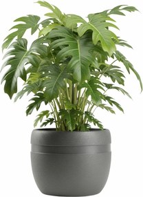 PLASTOVÝ KVETINÁČ LUNA CLASSIC 40X32 CM ANTRACITOVÁ