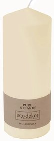 Smotanovobiela sviečka Eco candles by Ego dekor Top, doba horenia 50 h