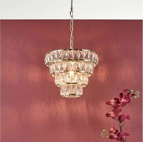Där Lighting CER0135 - Luster na reťazi CERYS 1xE27/60W/230V zlatý