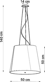 Luster GENEVE 50 čierny