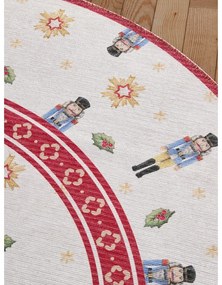 Červený okrúhly koberec s vianočným motívom ø 160 cm Toy's Delight Nutcracker – Villeroy&amp;Boch