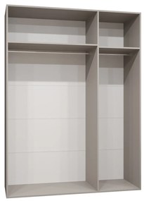 Šatníková skriňa 150 cm Parna 2 (kašmír + zlatá). Akcia -20%. Vlastná spoľahlivá doprava až k Vám domov. 1125931