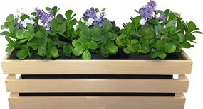 AMADEA Drevený obal s hrantíkom prírodný, 52x21,5x17cm, český výrobok