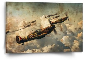 Sablio Obraz Stíhačky Spitfire v leteckej bitke - 60x40 cm