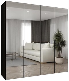 Skriňa Alicante III 200 čierna