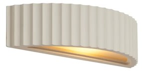 Škandinávska nástenná lampa béžová organická - omietka