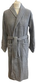 Froté deluxe unisex župan Sivý TiaHome - L