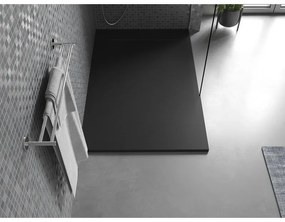 Mexen Otto, SMC obdĺžniková sprchová vanička 130 x 80 cm, čierna, 4N708013
