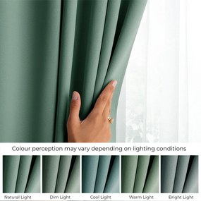 Svetlozelený zatemňovací termo záves 140x270 cm Pleat – Restilo