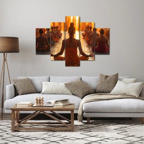 Obraz - Lekcia jogy (150x105 cm)