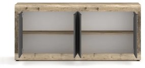 Komoda RUNEA svetlohnedá/antracit