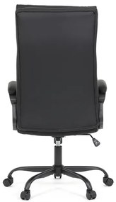 Autronic BONTEC Kancelárske kreslo, hojdací mechanizmus, čierna ekokoža, KA-Y346 BK Farba: Modrá