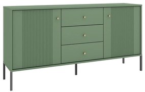 Komoda LUE zelená/čierna