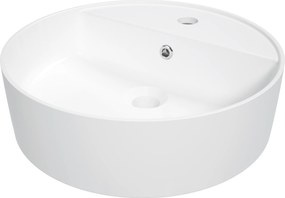 Deante Umývadlo na dosku Round ø42 cm - CGR 6U4B, keramika