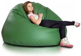 INTERMEDIC SK - Sedací vak MAXI 140x70 cm | extra veľký vak na sedenie a ležanie, 570 l Farba: E09 - Zelená tmavá (ekokoža)