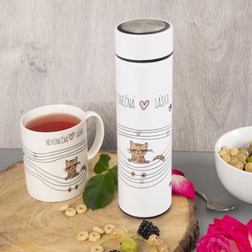 Biela termoska 400 ml – Orion