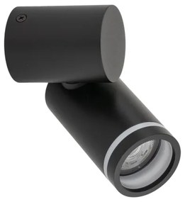 Nástenné bodové svietidlo JET SET 1xGU10/10W/230V čierna