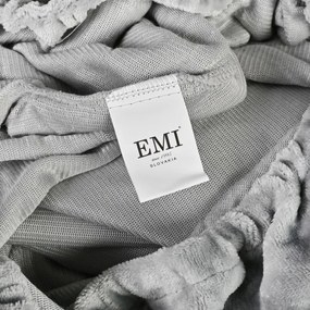 Plachta posteľná z mikroplyšu sivá EMI, Plachta 180x200