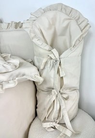 INTERMEDIC SK Obliečka na zavinovačku Béžová s volánikom Veľkosť: 37x120 cm