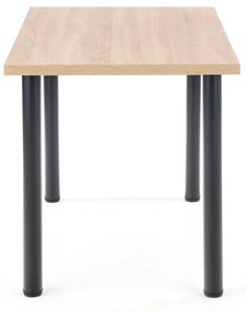 Jedálenský stôl Maxom (dub sonoma + čierna) (pre 4 osoby). Vlastná spoľahlivá doprava až k Vám domov. 1028083
