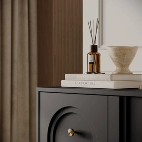 ŠTVORDVEROVÁ KOMODA THERESE ČIERNA 154 cm