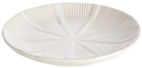 DEKORAČNÝ KERAMICKÝ TANIER GARET (FI) 30 CM KRÉMOVÁ