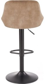 Barová stolička 106x47 cm čierna/hnedá
