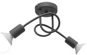 Detský prisadený luster OXFORD 2xE27/15W/230V šedá