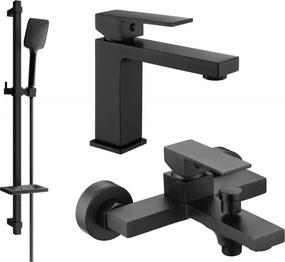 Mexen Uno DQ62 vaňový set, čierny - 71403DQ62-70