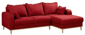 Červená rohová pohovka (pravý roh) Beata - Ropez