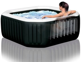 Intex | Vírivý bazén Pure Spa - Jet & Bubble Deluxe HWS 6 + Solárna sprcha UNO 35 l hliníková s LED svetlom | 19900163