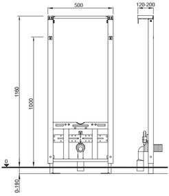 Mereo, Mereo WC modul pre suchú inštaláciu, pre sádrokartón, MER-MM04