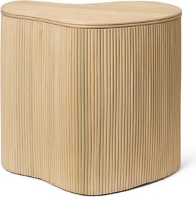 Ferm Living Ratanový stolík Isola s úložným priestorom