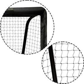 Neo-Sport Futbalová bránka 180 x 120 x 60 cm NS-463 čierno-červená