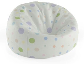 Sablio Sedací vak Cocoon Trojfarebné bodky - 75 x 45 x 35 cm