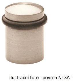 Dverná zarážka TWIN G 1001 (F1-SAT - eloxovaný hliník, farba strieborná, odtieň satín), Twin F1 (elox hliník - strieborný)